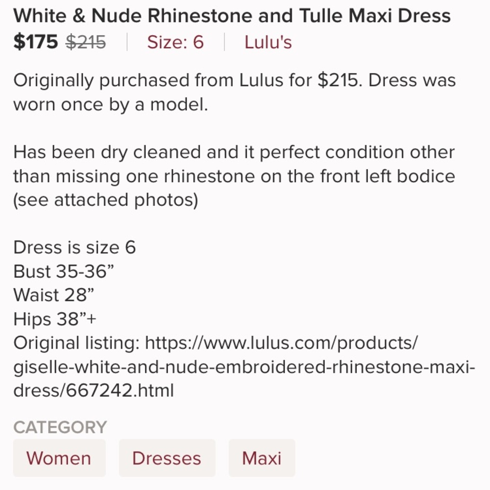 Lulu’s Wedding Dress - Picture 6 of 6